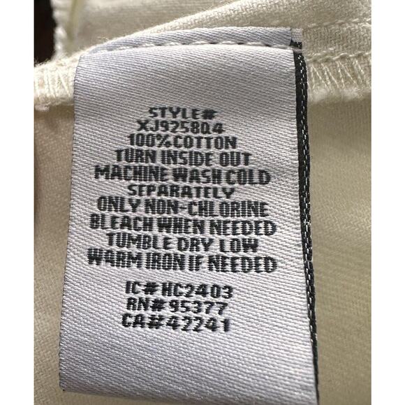 SANCTUARY Women’s Ivory Pocket Frayed Hem Button-down Trucker Flora Jacket Large - Picture 7 of 7